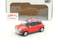 Mini Cooper 1.3i Sport Pack Baujahr 1997 rot mit Union Jack 1:18 Solido
