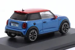 Mini Cooper JCW (F56) Baujahr 2023 Island blau metallic / rot 1:43 Solido