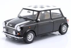 Mini Cooper LHD kariert schwarz / weiß 1:12 KK-Scale