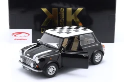 Mini Cooper LHD kariert schwarz / weiß 1:12 KK-Scale