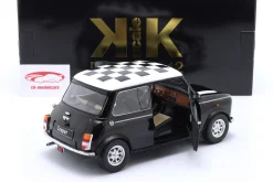 Mini Cooper LHD kariert schwarz / weiß 1:12 KK-Scale