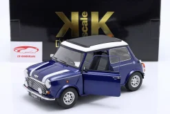 Mini Cooper mit Schiebedach blau metallic / weiß RHD 1:12 KK-Scale