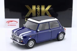 Mini Cooper mit Schiebedach blau metallic / weiß RHD 1:12 KK-Scale