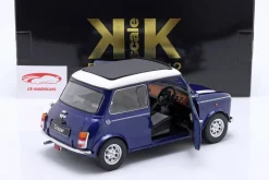 Mini Cooper mit Schiebedach blau metallic / weiß RHD 1:12 KK-Scale