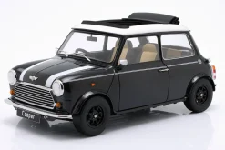 Mini Cooper mit Schiebedach schwarz metallic / weiß RHD 1:12 KK-Scale