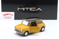 Mini Cooper MK1 Baujahr 1966 gelb, schwarz 1:18 Mitica