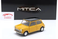 Mini Cooper MK1 Baujahr 1966 gelb, schwarz 1:18 Mitica