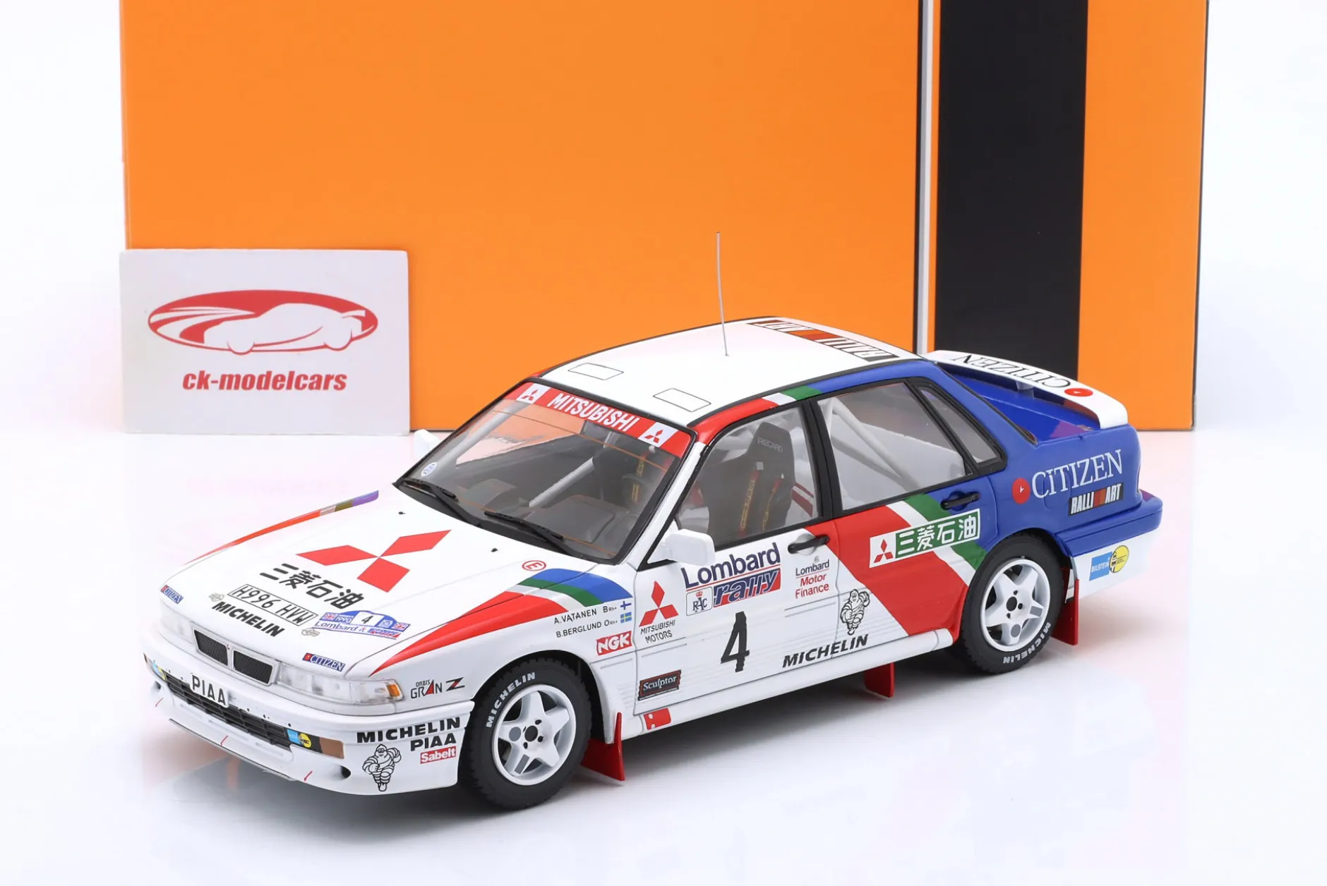 Mitsubishi Galant VR-4 #4 RAC Rallye 1990 Vatanen, Berglund 1:18 Ixo
