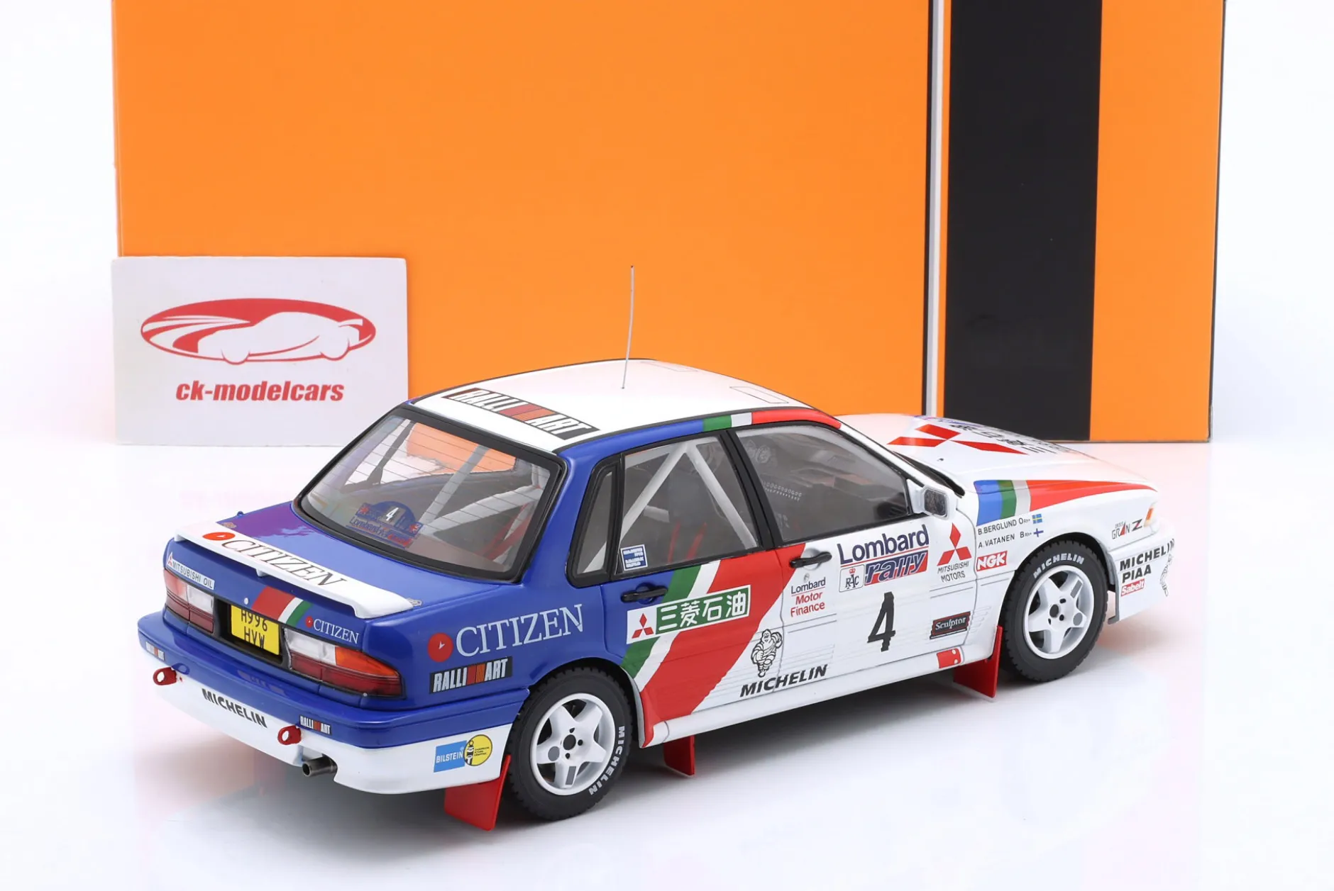 Mitsubishi Galant VR-4 #4 RAC Rallye 1990 Vatanen, Berglund 1:18 Ixo