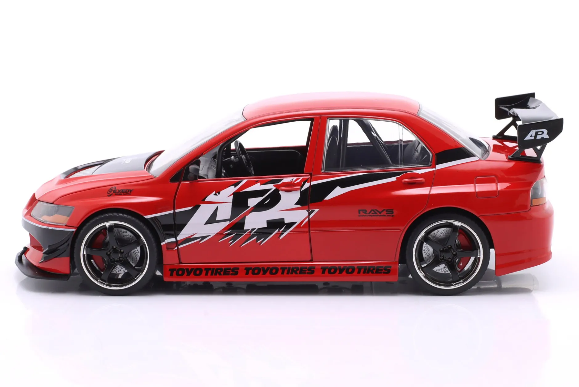 Mitsubishi Lancer Evo IX Fast & Furious Tokyo Drift (2006) rot 1:24 Jada Toys