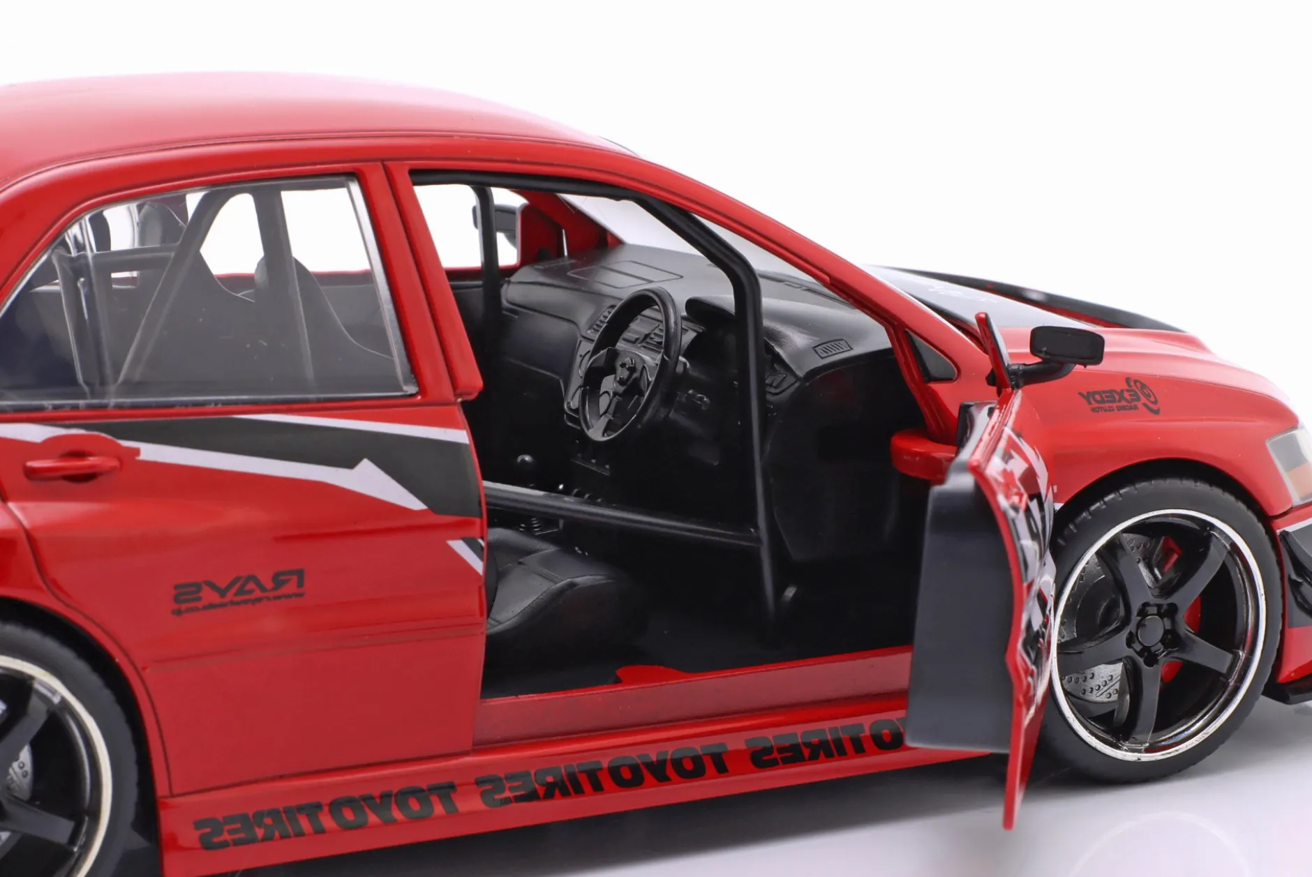 Mitsubishi Lancer Evo IX Fast & Furious Tokyo Drift (2006) rot 1:24 Jada Toys