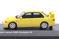Mitsubishi Lancer GSR Evolution III Baujahr 1995 gelb 1:43 Kyosho