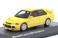 Mitsubishi Lancer GSR Evolution III Baujahr 1995 gelb 1:43 Kyosho