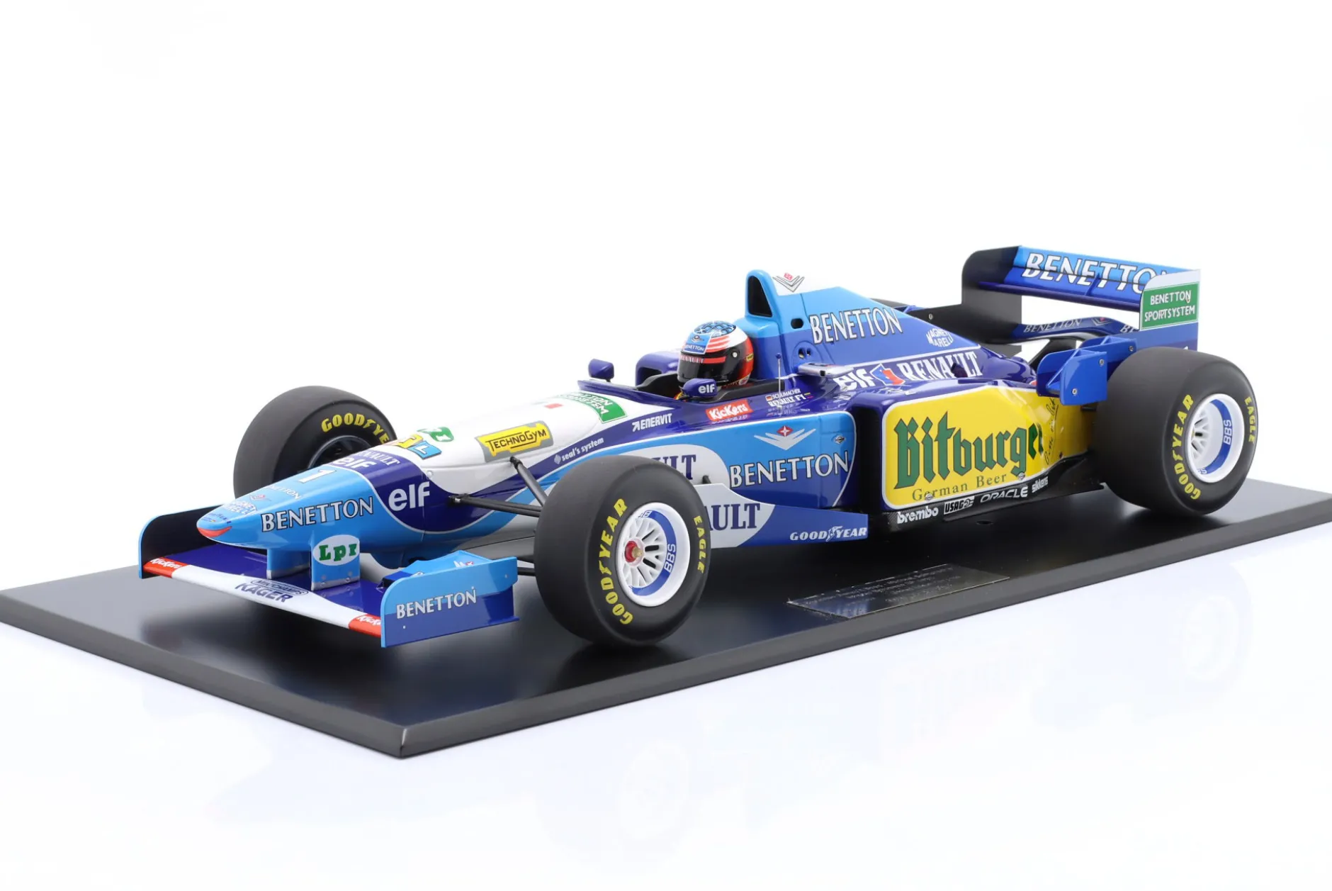 M. Schumacher Benetton B195 #1 Sieger Europa GP Formel 1 Weltmeister 1995 1:12 Minichamps