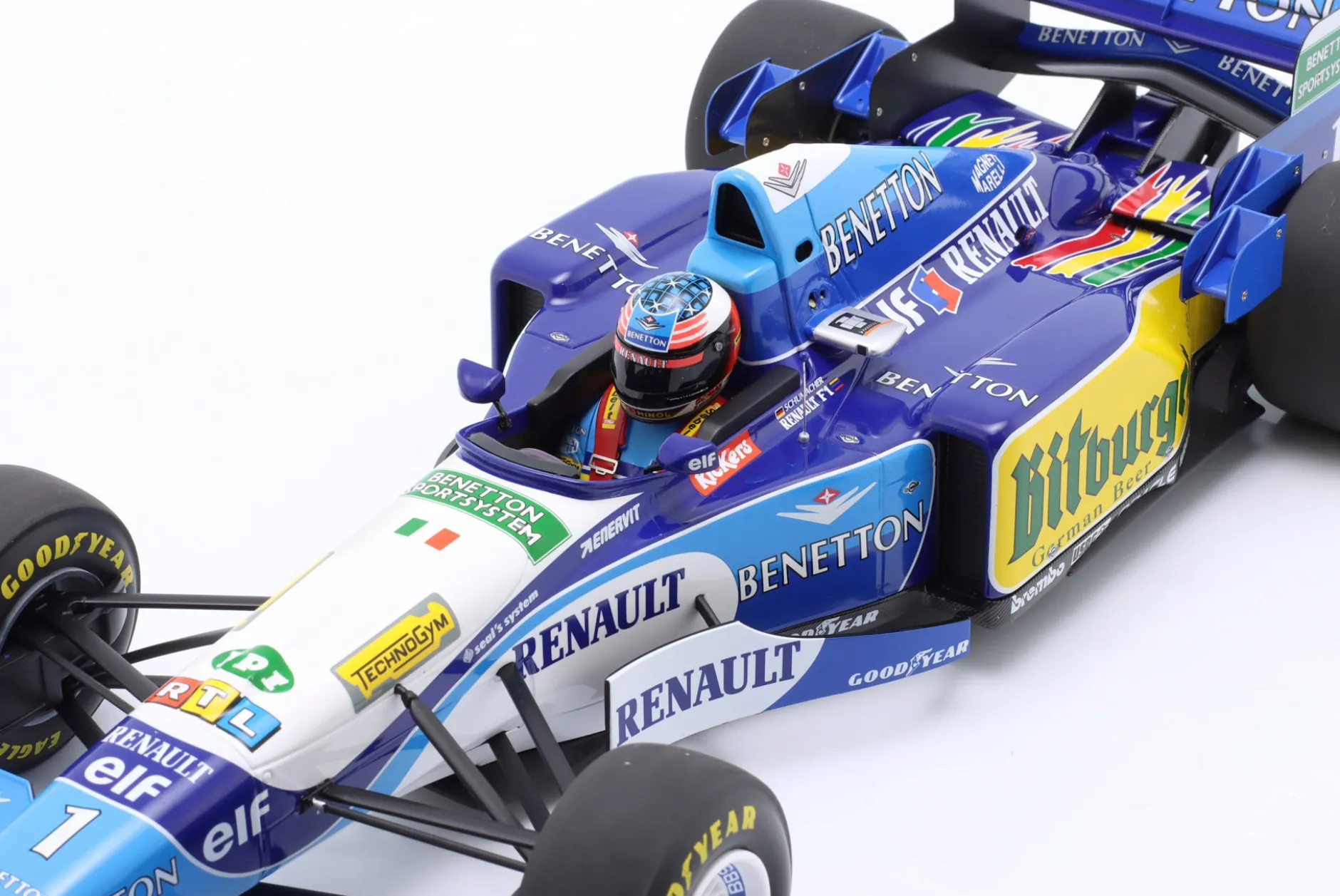 M. Schumacher Benetton B195 #1 Sieger Europa GP Formel 1 Weltmeister 1995 1:12 Minichamps