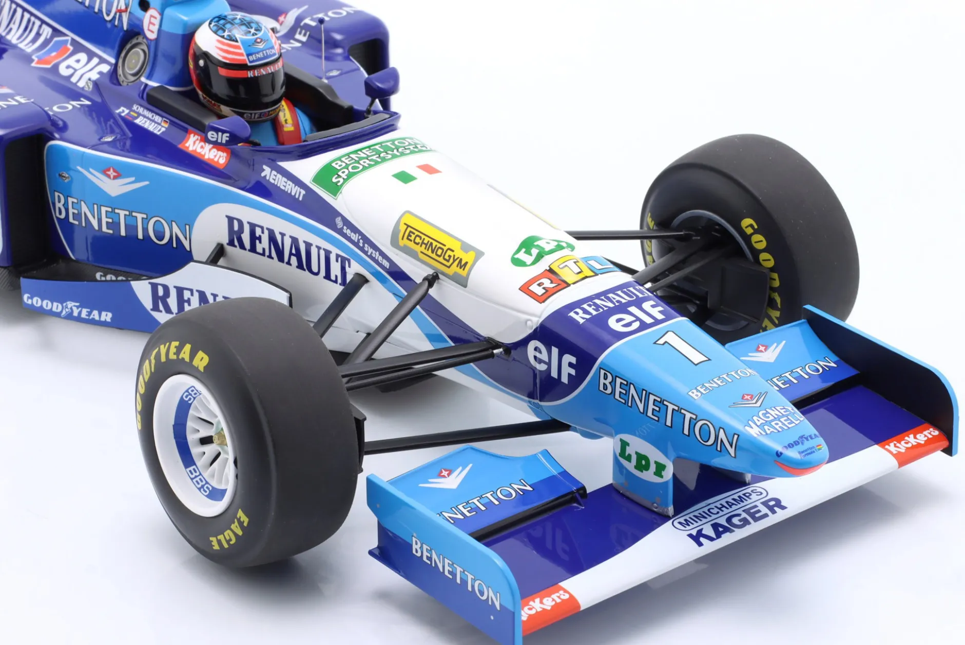 M. Schumacher Benetton B195 #1 Sieger Europa GP Formel 1 Weltmeister 1995 1:12 Minichamps