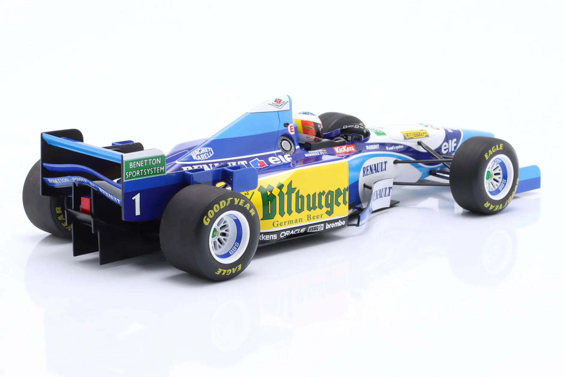 M. Schumacher Benetton B195 #1 Sieger Belgien GP Formel 1 Weltmeister 1995 1:18 Minichamps