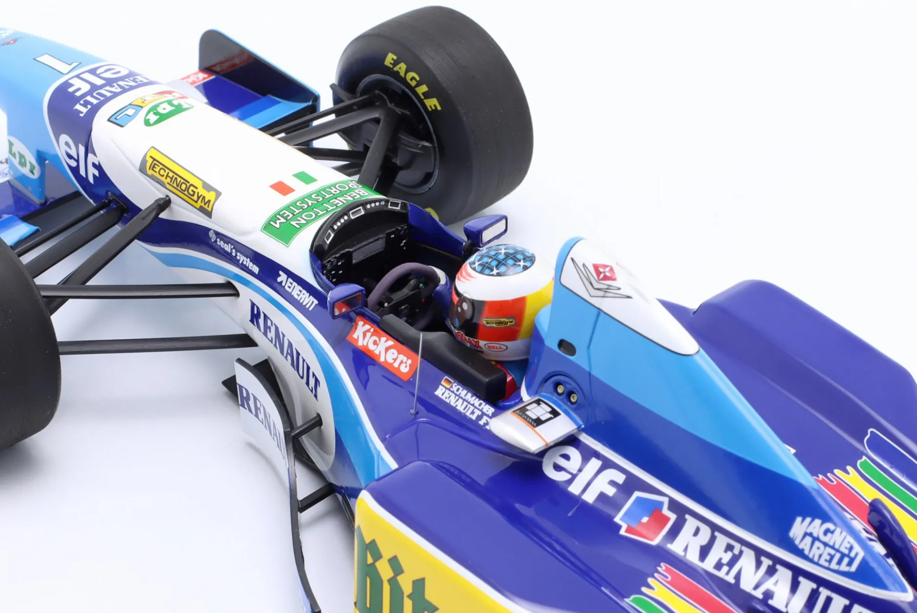 M. Schumacher Benetton B195 #1 Sieger Belgien GP Formel 1 Weltmeister 1995 1:18 Minichamps