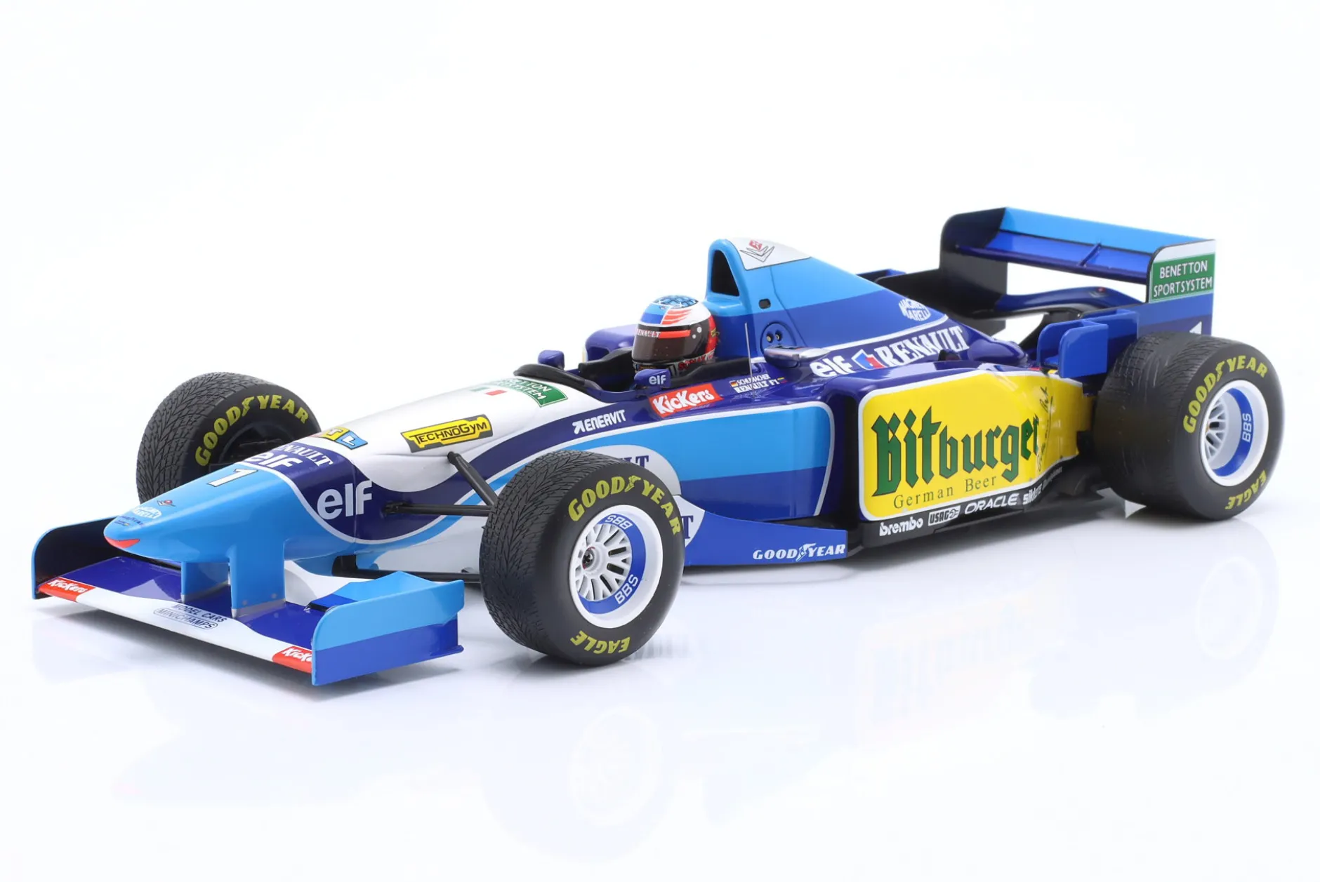 M. Schumacher Benetton B195 #1 Sieger Japan GP Formel 1 Weltmeister 1995 1:18 Minichamps