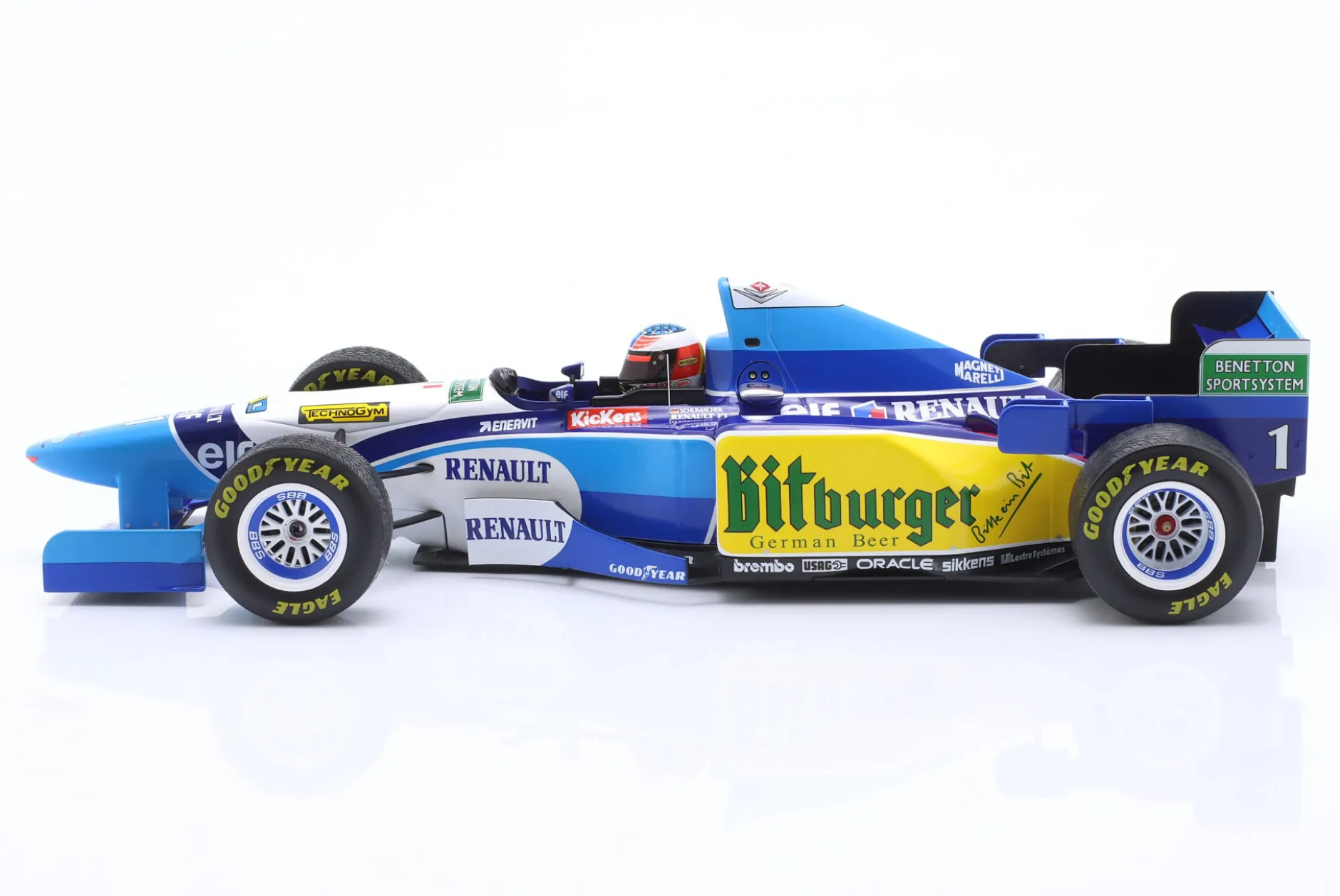 M. Schumacher Benetton B195 #1 Sieger Japan GP Formel 1 Weltmeister 1995 1:18 Minichamps