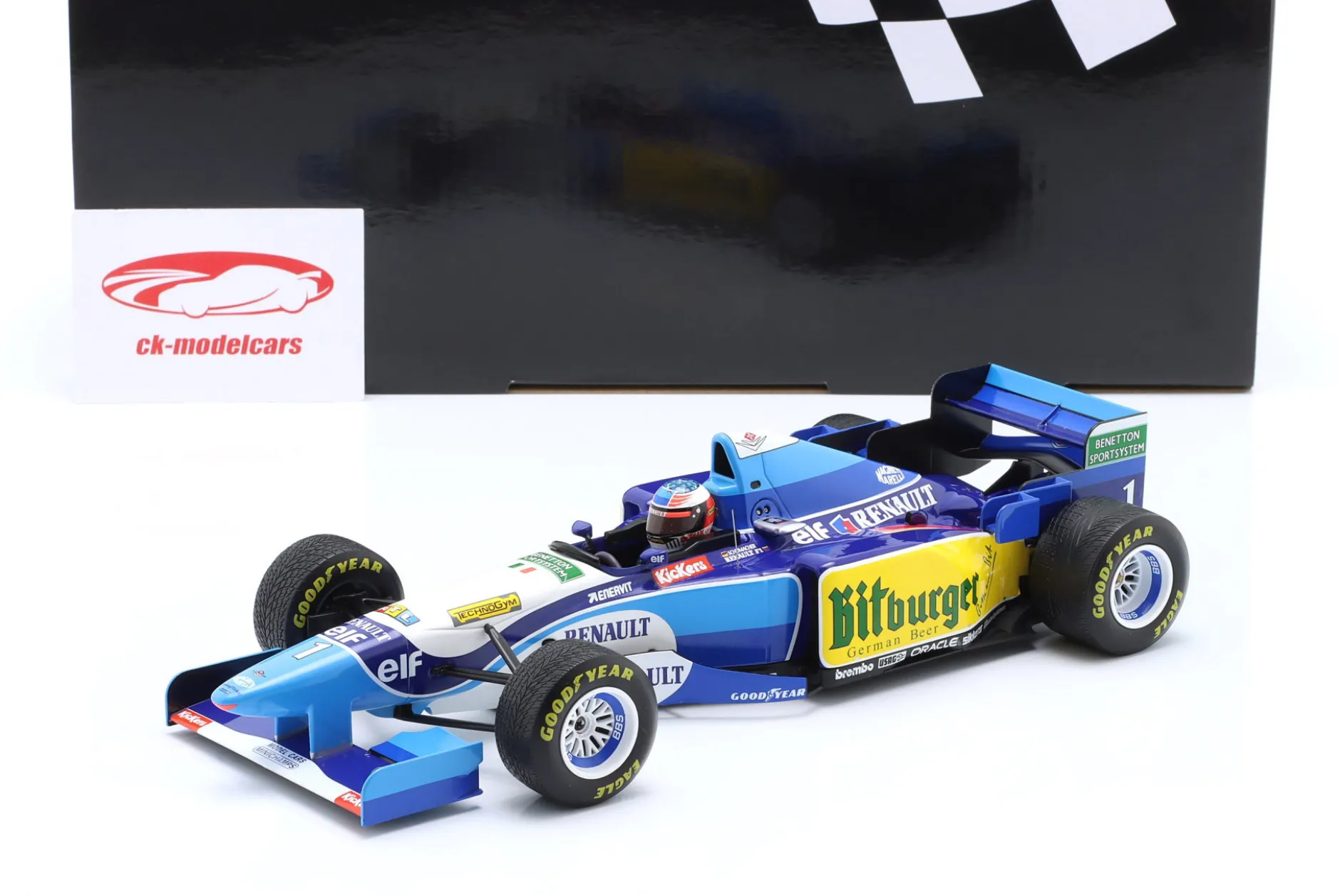 M. Schumacher Benetton B195 #1 Sieger Japan GP Formel 1 Weltmeister 1995 1:18 Minichamps