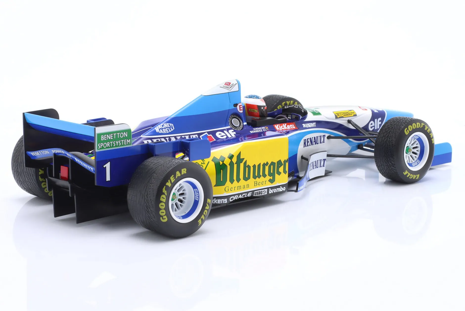 M. Schumacher Benetton B195 #1 Sieger Japan GP Formel 1 Weltmeister 1995 1:18 Minichamps