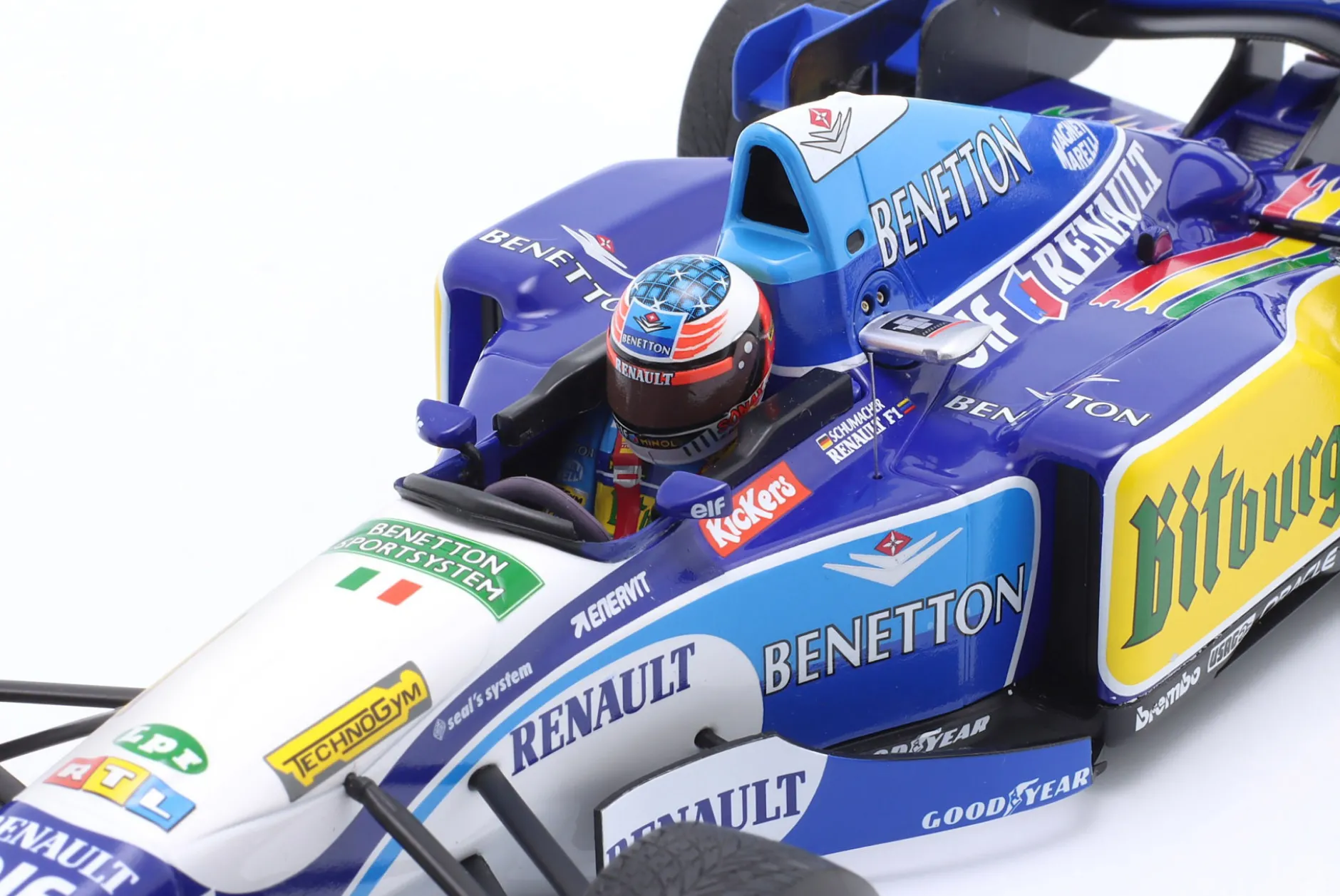 M. Schumacher Benetton B195 #1 Sieger Europa GP Formel 1 Weltmeister 1995 1:18 Minichamps