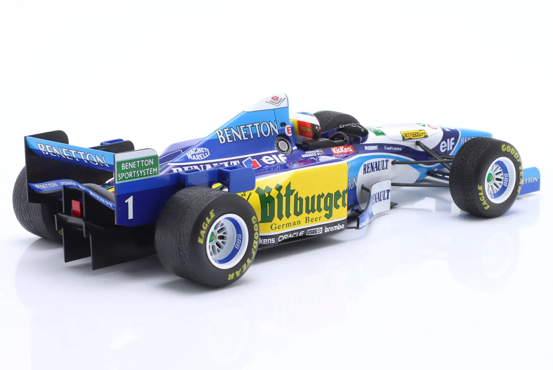 M. Schumacher Benetton B195 #1 Sieger Europa GP Formel 1 Weltmeister 1995 1:18 Minichamps