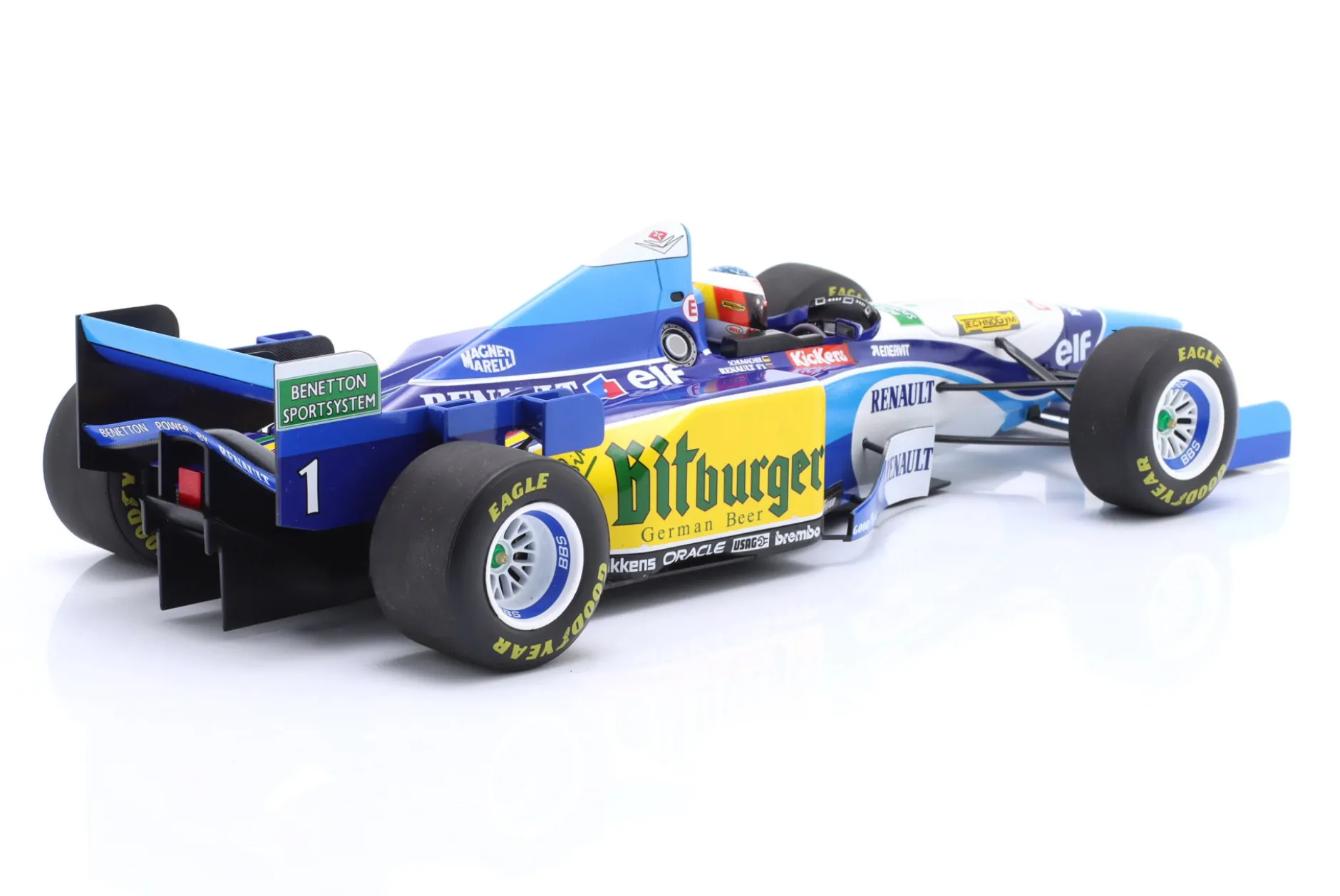 M. Schumacher Benetton B195 #1 Sieger Pazifik GP Formel 1 Weltmeister 1995 1:18 Minichamps