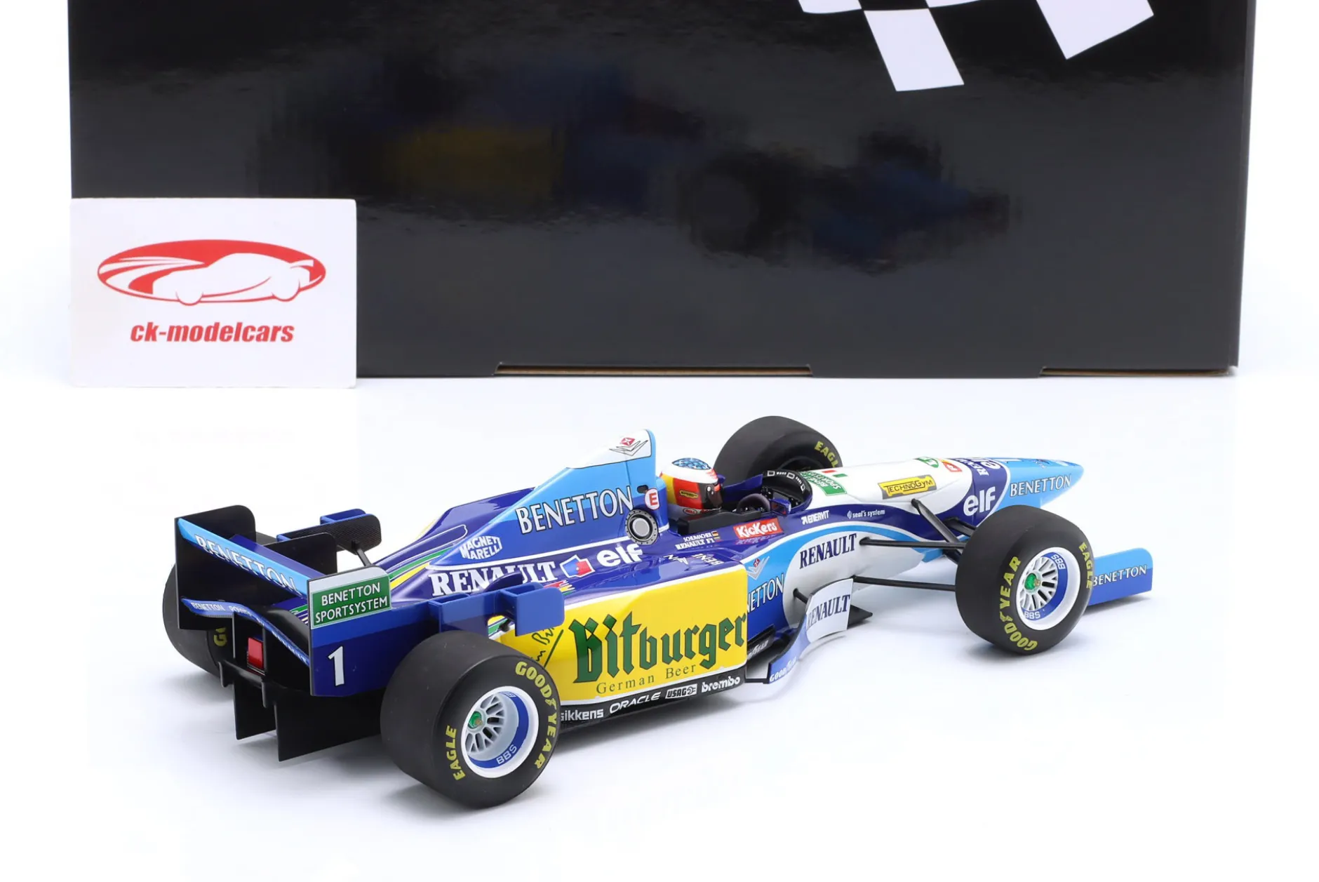 M. Schumacher Benetton B195 #1 Sieger Europa GP Formel 1 Weltmeister 1995 1:18 Minichamps