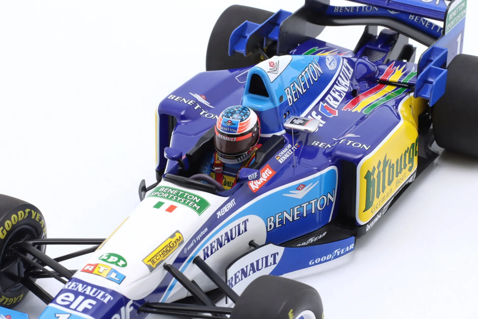 M. Schumacher Benetton B195 #1 Sieger Europa GP Formel 1 Weltmeister 1995 1:18 Minichamps
