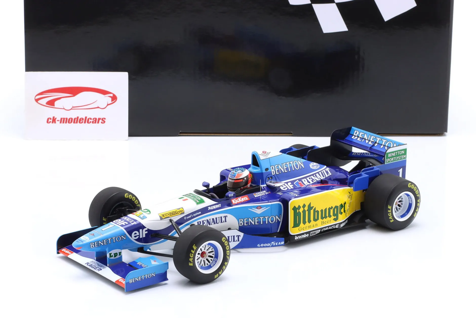 M. Schumacher Benetton B195 #1 Sieger Europa GP Formel 1 Weltmeister 1995 1:18 Minichamps