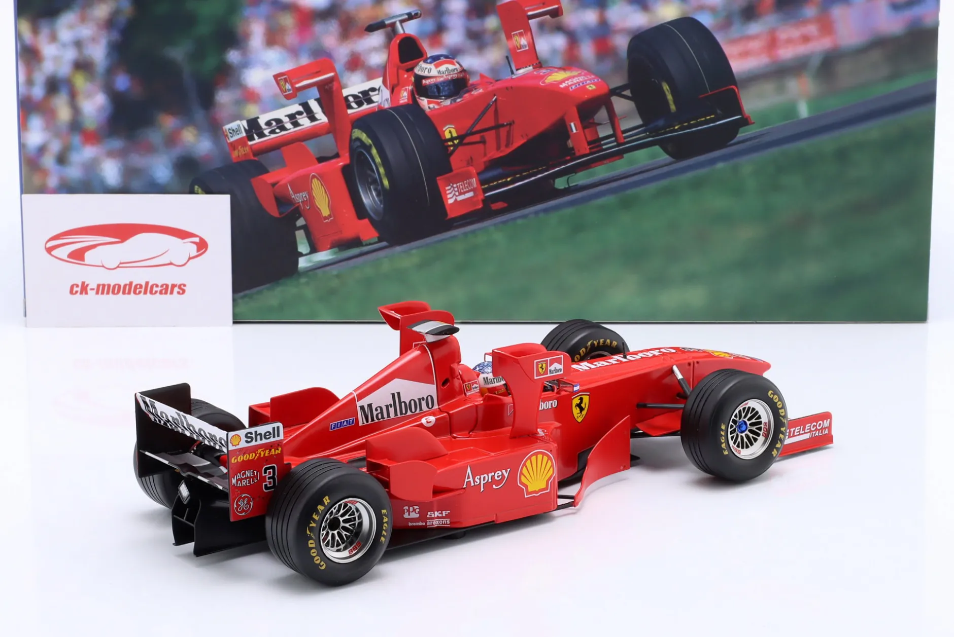 M. Schumacher Ferrari F300 Tower Wings Formel 1 1998 Imola GP 1:18 WERK83