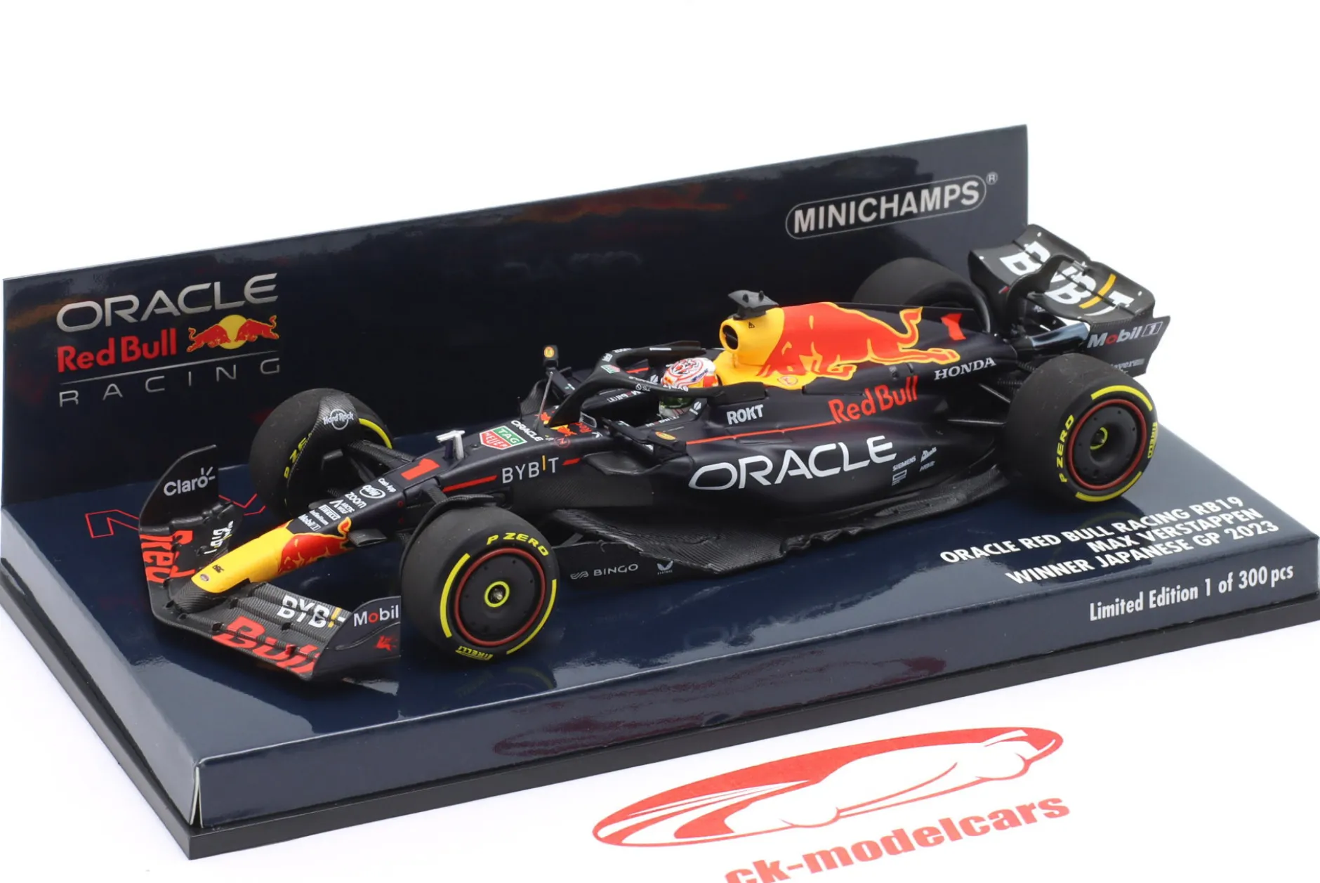 M. Verstappen Red Bull RB19 #1 Sieger Japan GP Formel 1 Weltmeister 2023 1:43 Minichamps
