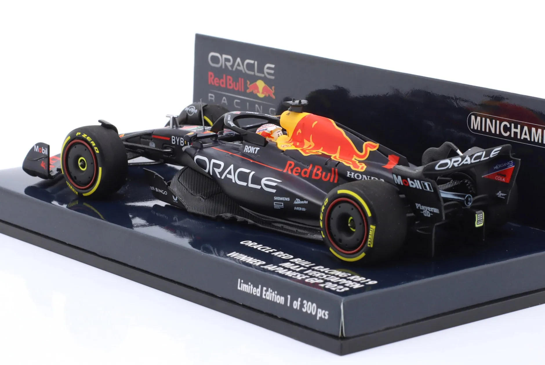 M. Verstappen Red Bull RB19 #1 Sieger Japan GP Formel 1 Weltmeister 2023 1:43 Minichamps
