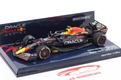 M. Verstappen Red Bull RB18 #1 Sieger USA GP Formel 1 Weltmeister 2022 1:43 Minichamps