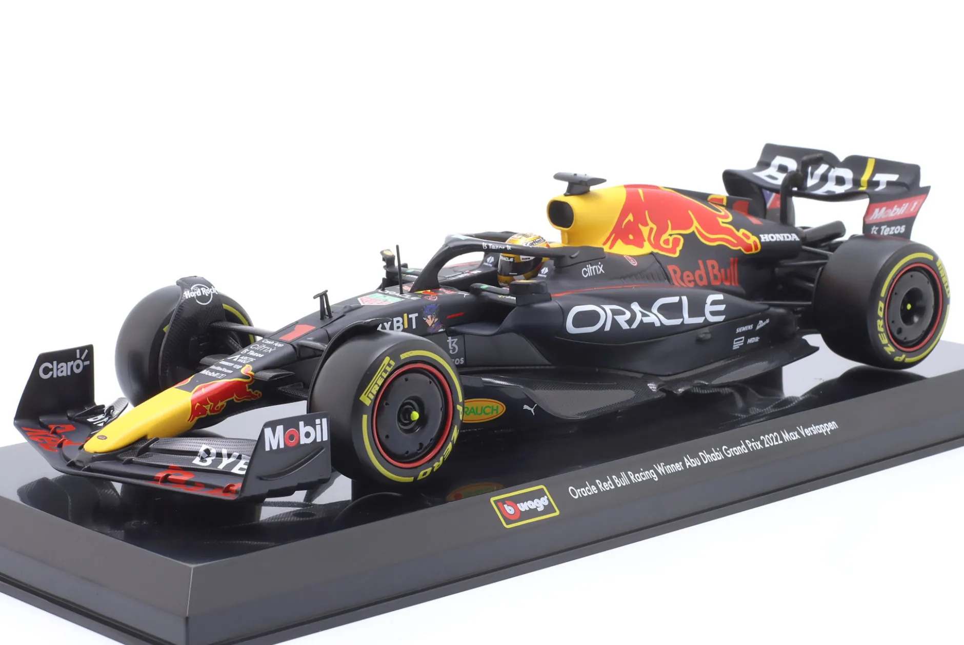 M. Verstappen Red Bull RB18 #1 Sieger Abu Dhabi GP Formel 1 Weltmeister 2022 1:24 Bburago