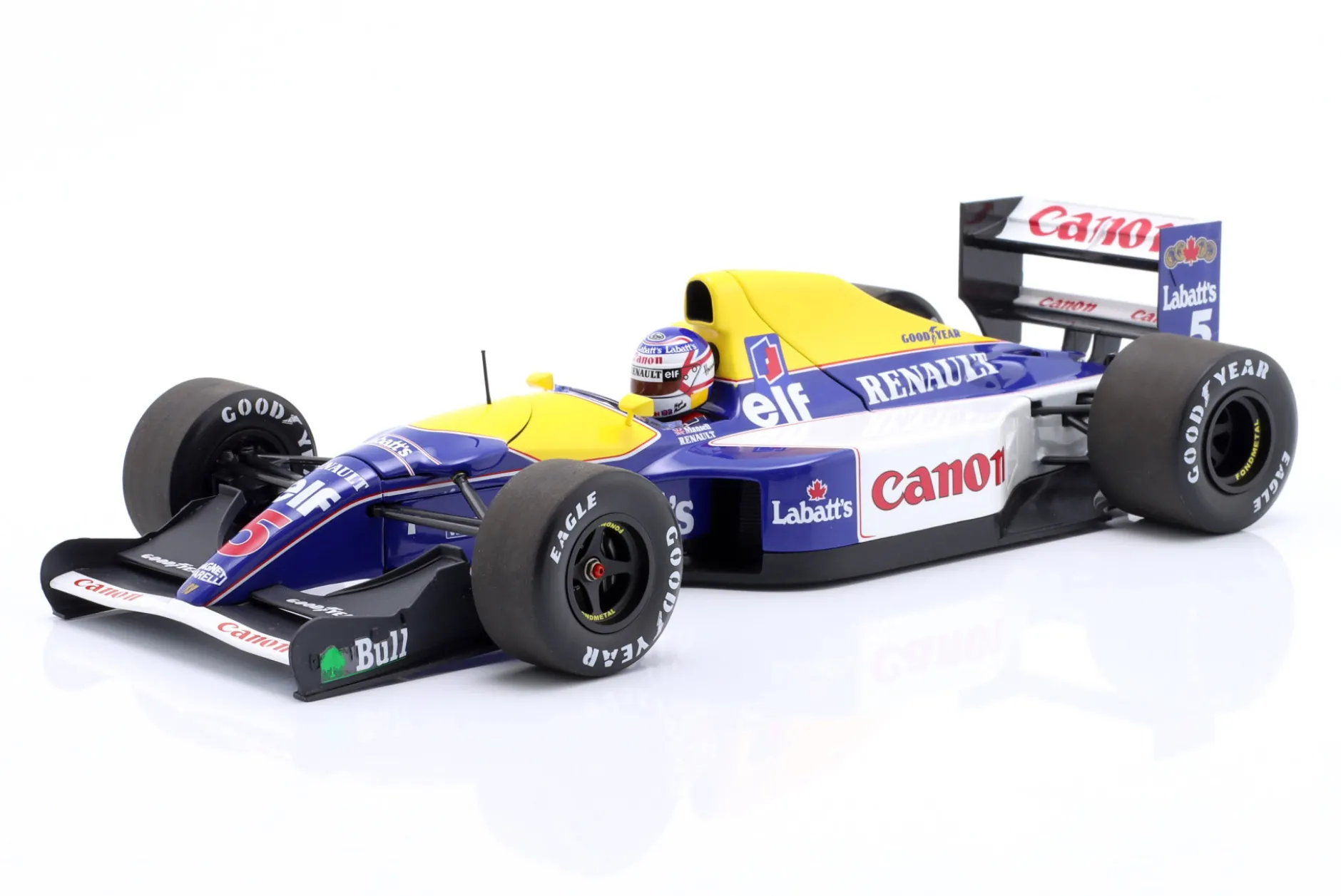 Nigel Mansell Williams FW14B #5 Formel 1 Weltmeister 1992 1:18 Minichamps