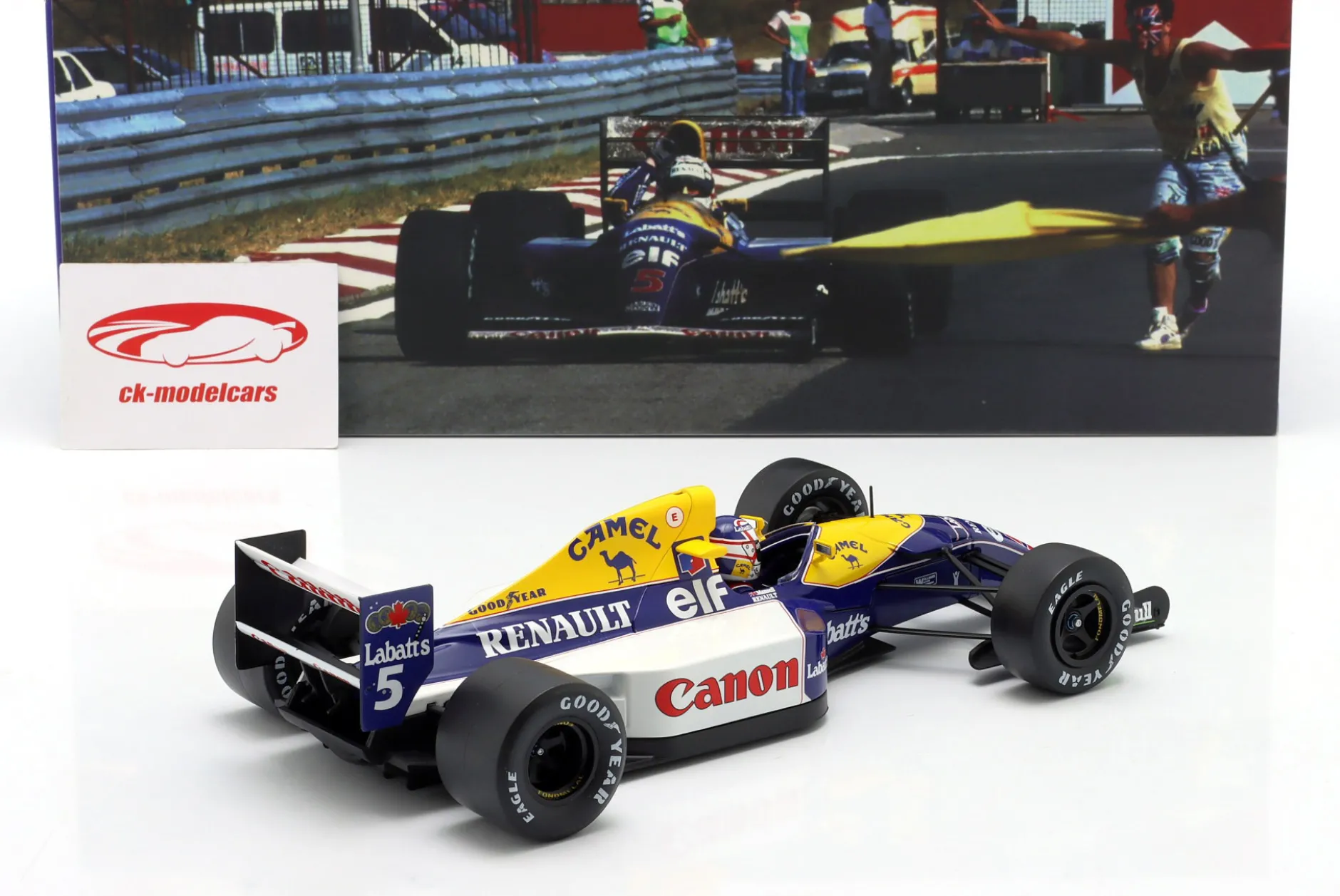 Nigel Mansell Williams FW14B #5 Formel 1 Weltmeister 1992 1:18 WERK83