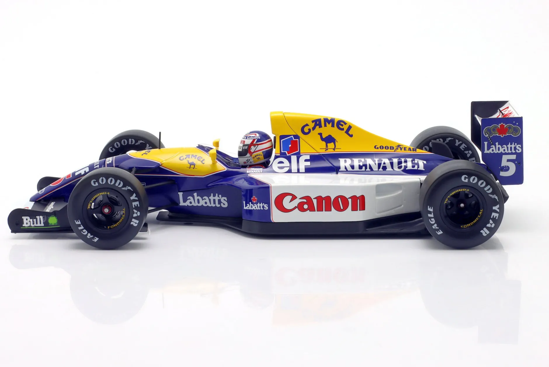 Nigel Mansell Williams FW14B #5 Formel 1 Weltmeister 1992 1:18 WERK83