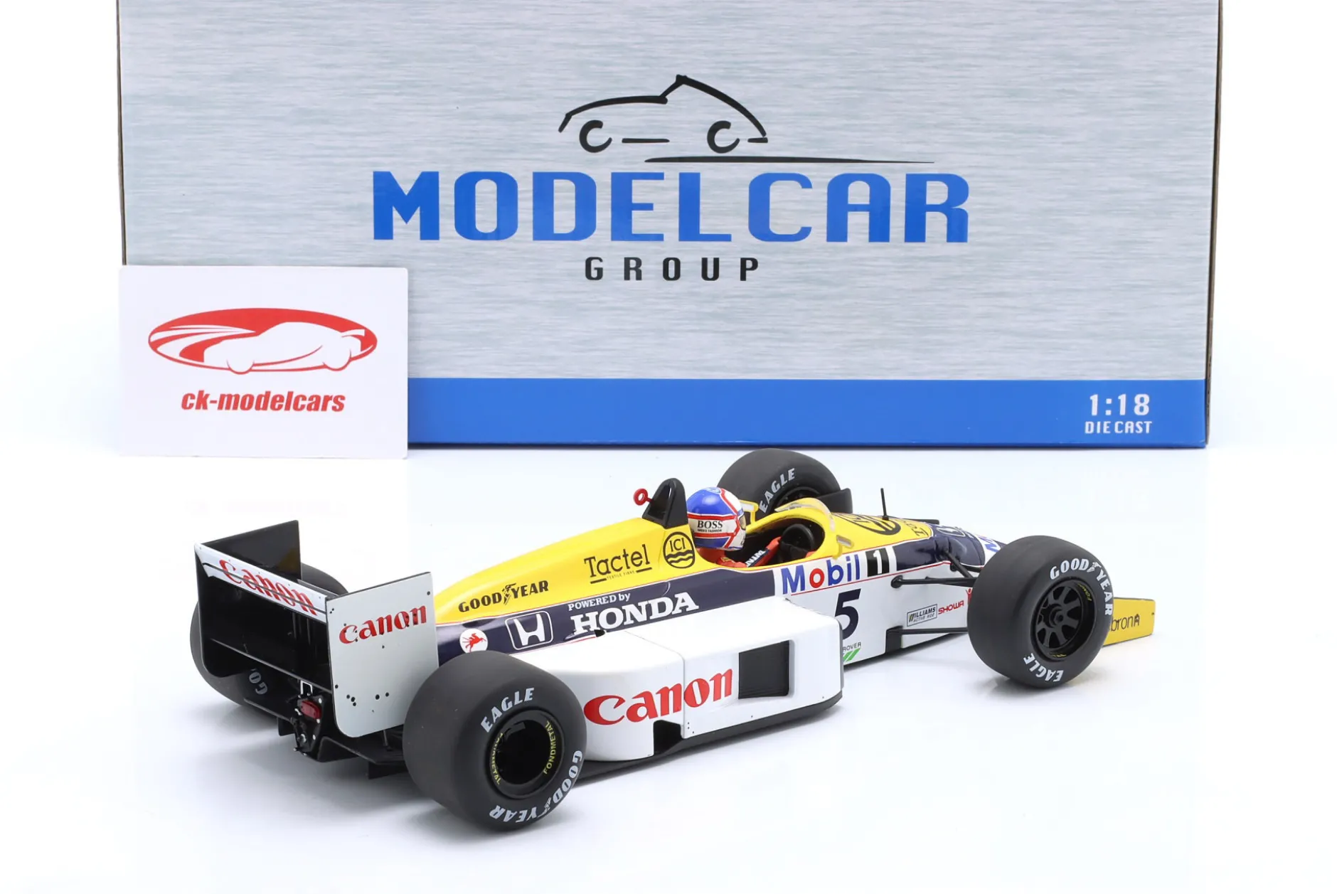 Nigel Mansell Williams FW11 #5 Sieger British GP Formel 1 1986 1:18 MCG