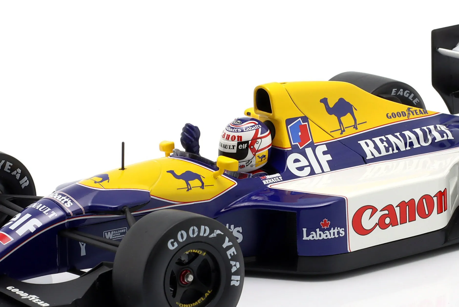 Nigel Mansell Williams FW14 #5 Sieger British GP Formel 1 1991 1:18 WERK83