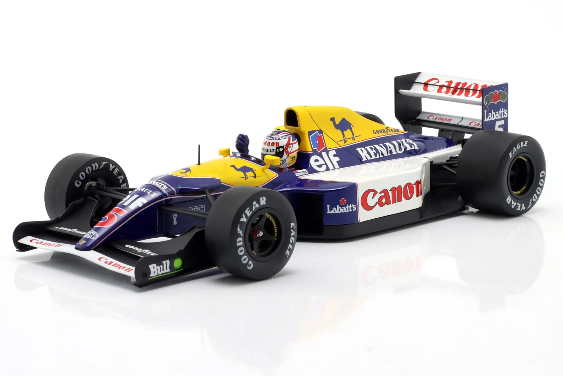 Nigel Mansell Williams FW14 #5 Sieger British GP Formel 1 1991 1:18 WERK83
