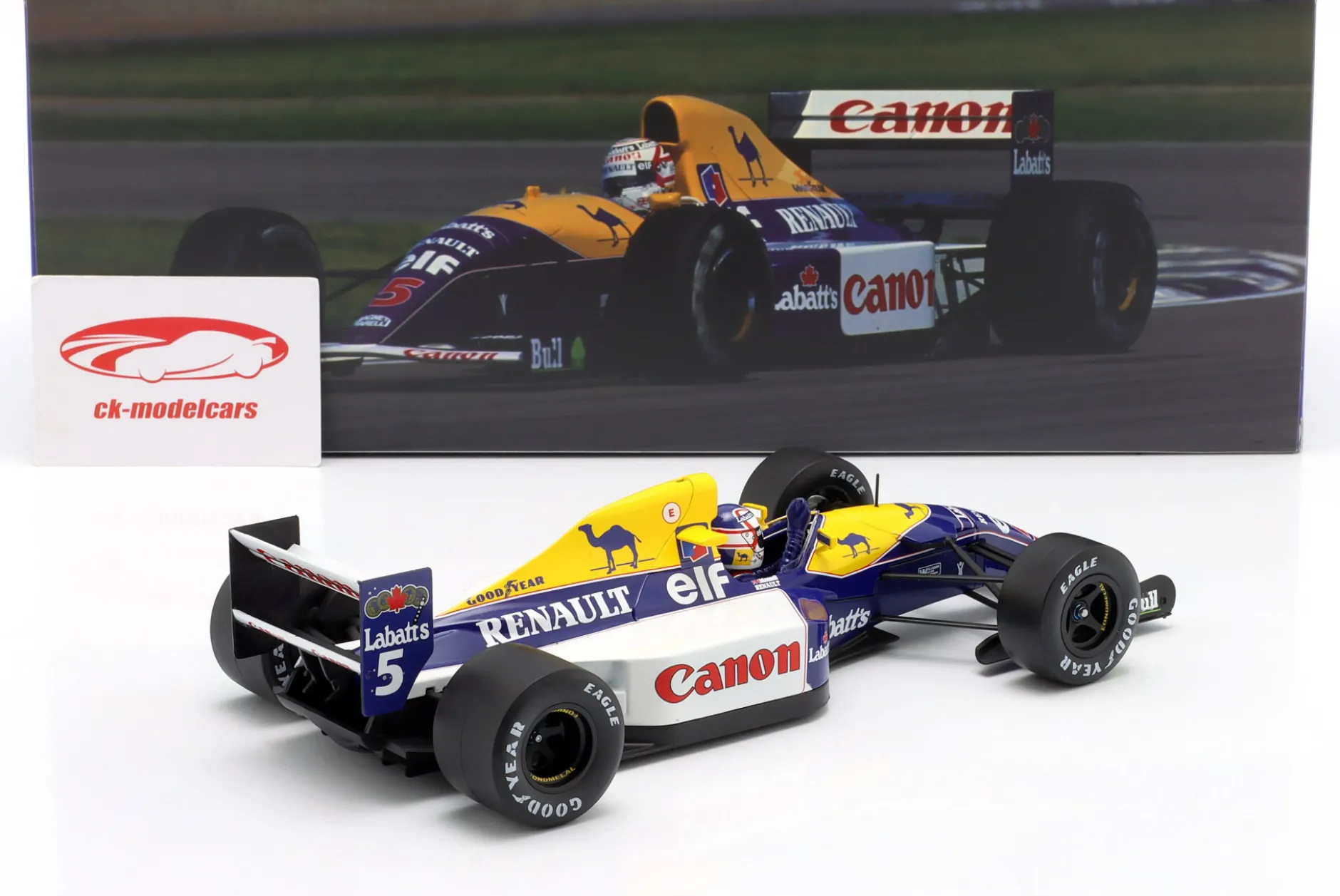 Nigel Mansell Williams FW14 #5 Sieger British GP Formel 1 1991 1:18 WERK83
