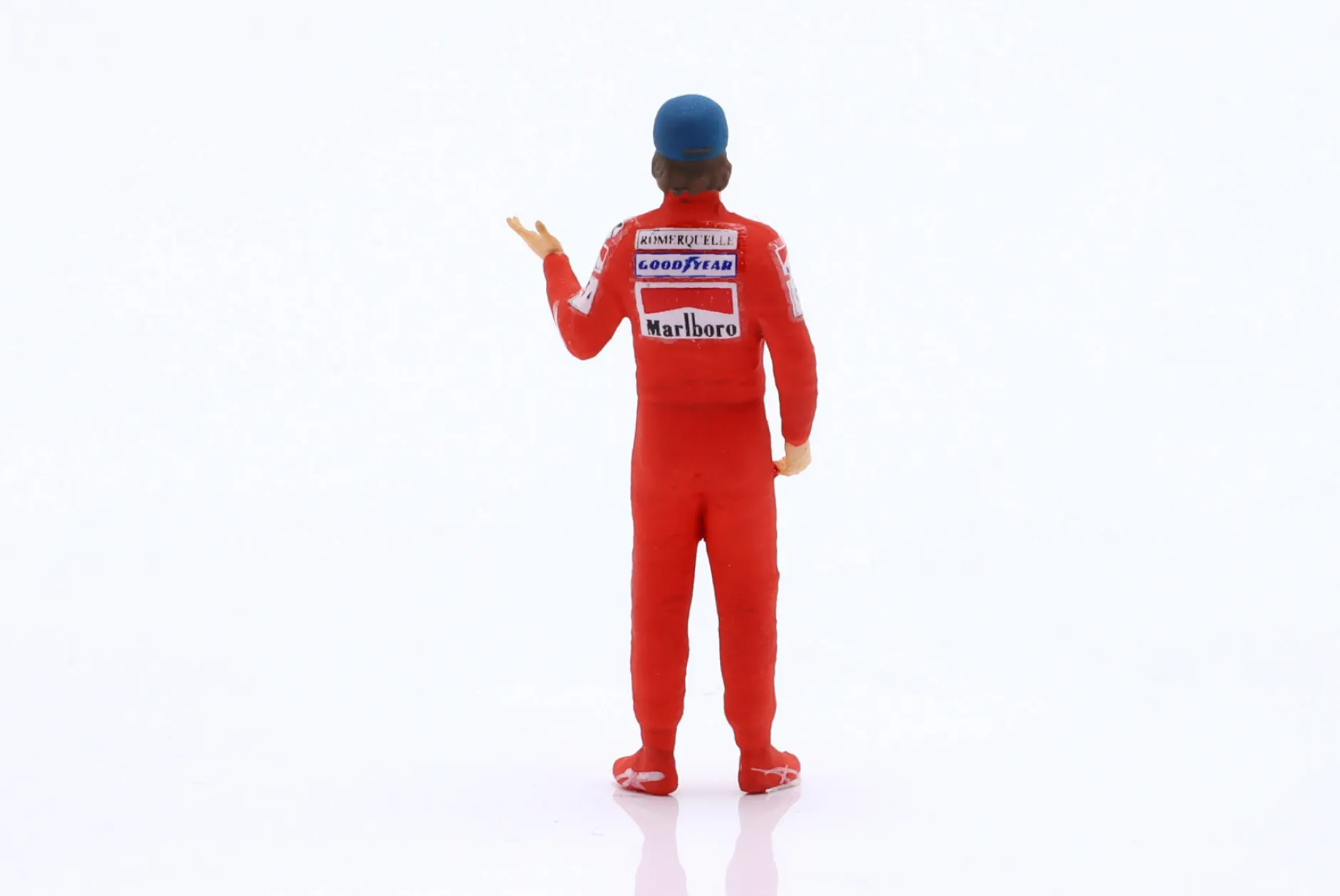Niki Lauda Scuderia Ferrari Formel 1 Weltmeister 1977 Figur mit Cap 1:43 Cartrix
