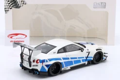 Nissan GT-R (R35) LBWK Body Kit 2.0 2024 weiß / blau 1:18 Solido