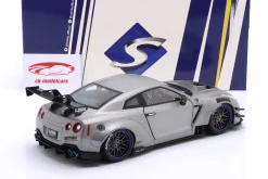 Nissan GT-R (R35) Liberty Walk Bodykit Type 2.0 2023 silber metallic 1:18 Solido
