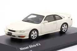 Nissan Silvia K's Coupe Baujahr 1994 perlweiß 1:43 Kyosho