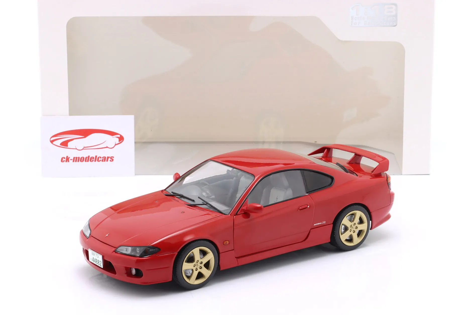Nissan Silvia S15 Spec-R Aero Baujahr 1999 flammenrot 1:18 Solido