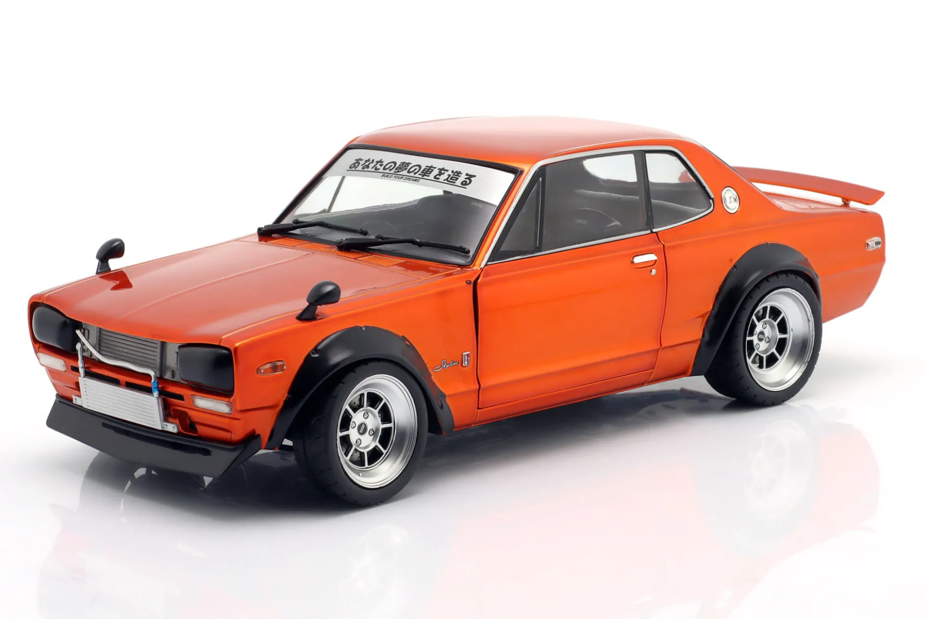 Nissan Skyline (C10) Hakosuka Solido Works 1970 orange metallic 1:18 Solido